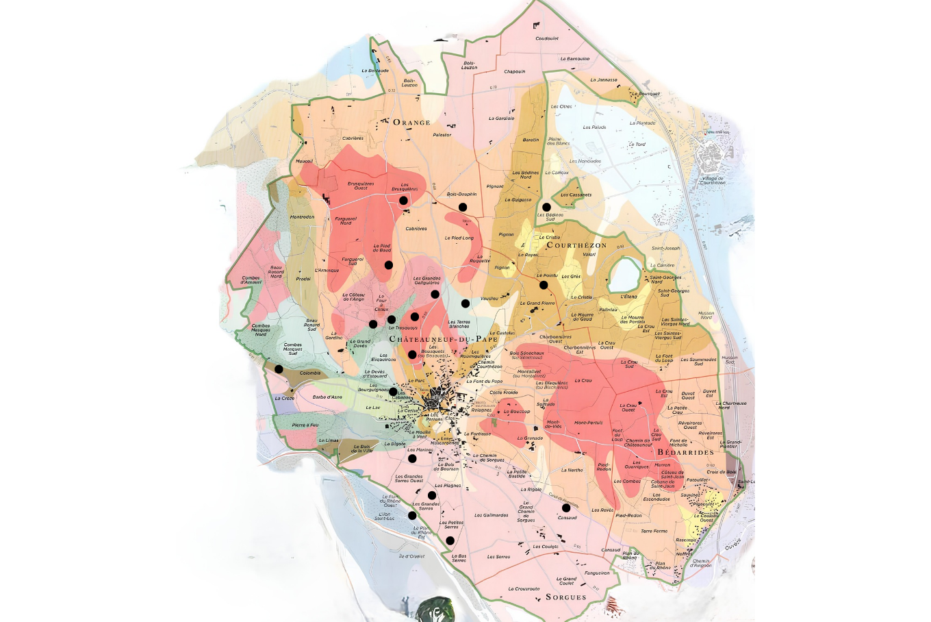 Carte de nos parcelles